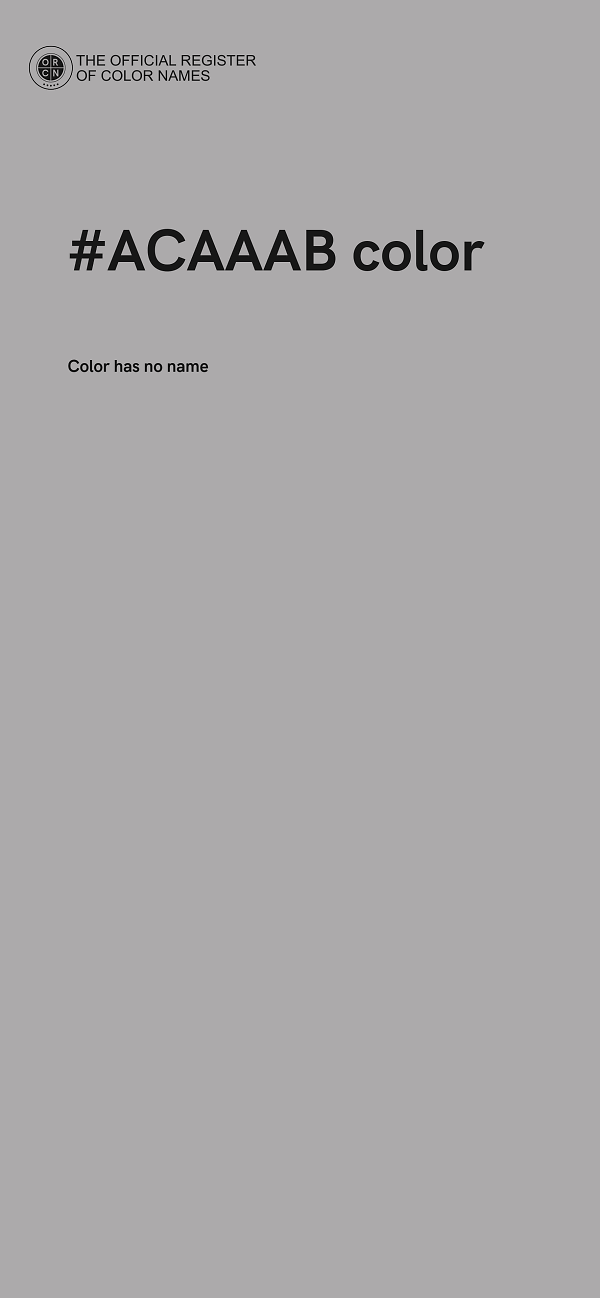 #ACAAAB color image
