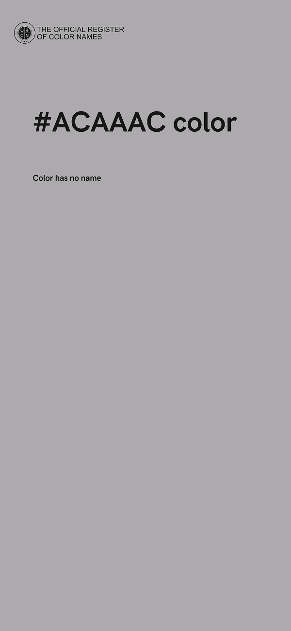 #ACAAAC color image