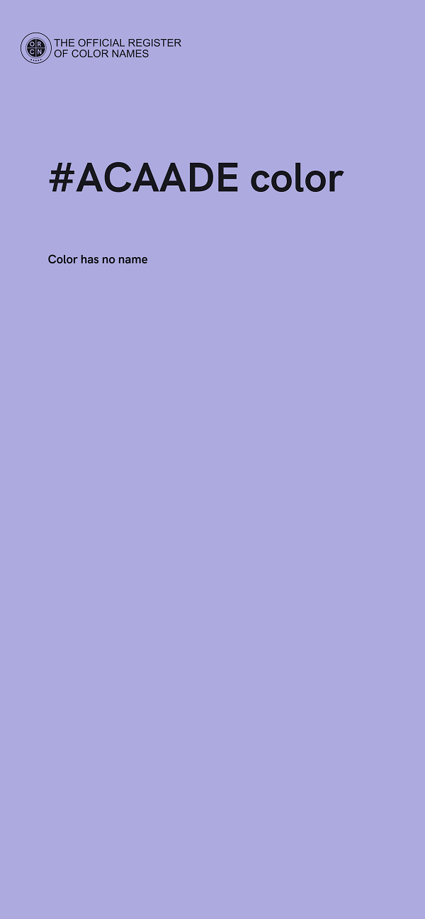 #ACAADE color image