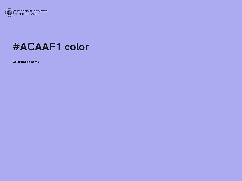 #ACAAF1 color image