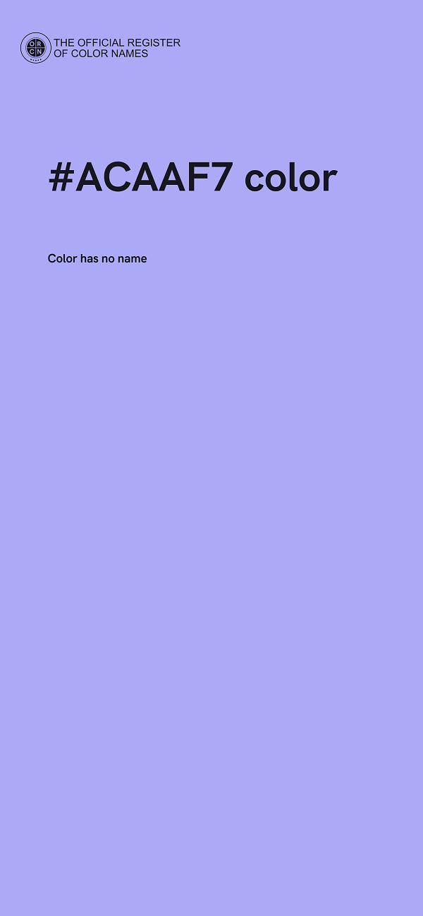 #ACAAF7 color image