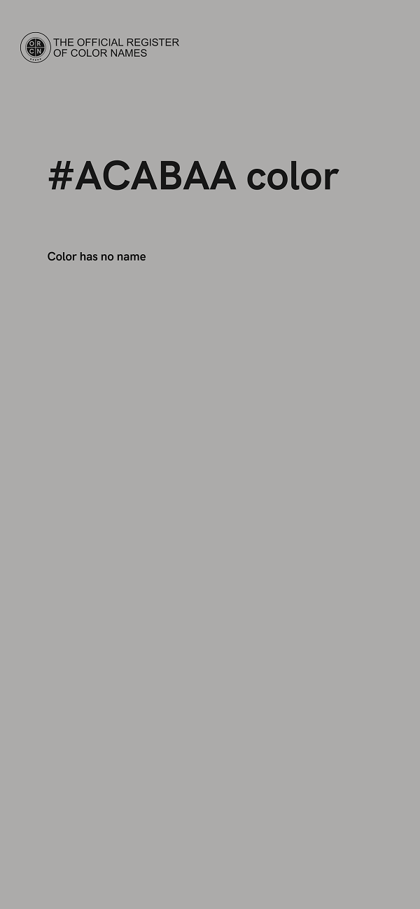 #ACABAA color image