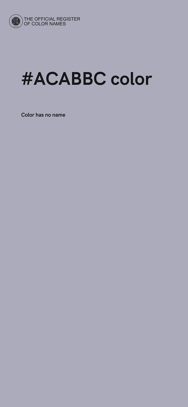 #ACABBC color image