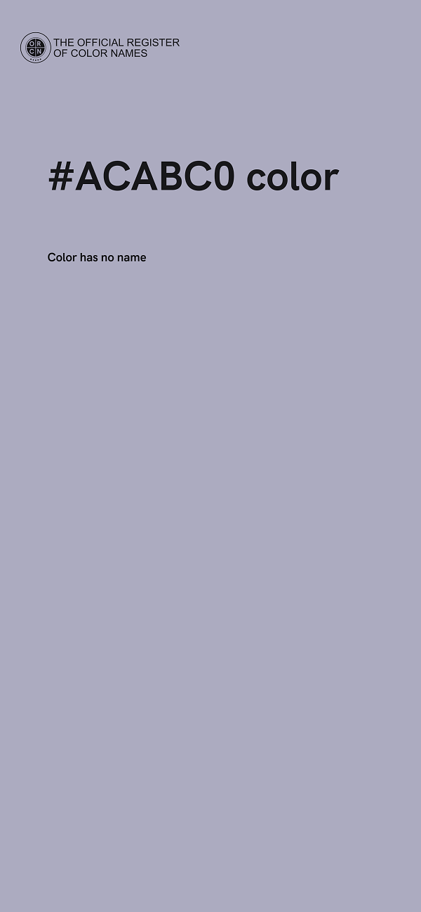 #ACABC0 color image