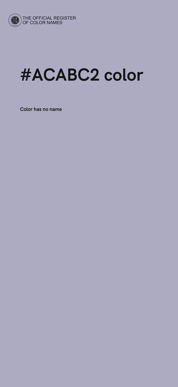 #ACABC2 color image