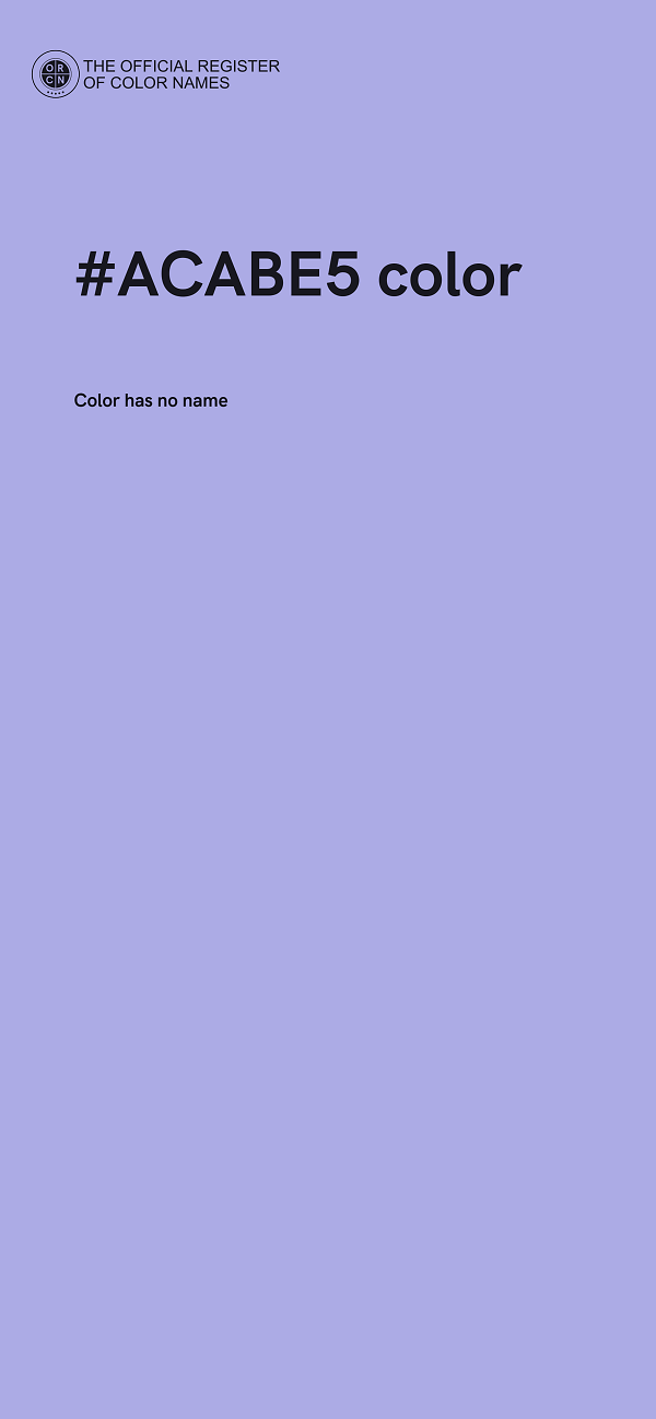 #ACABE5 color image