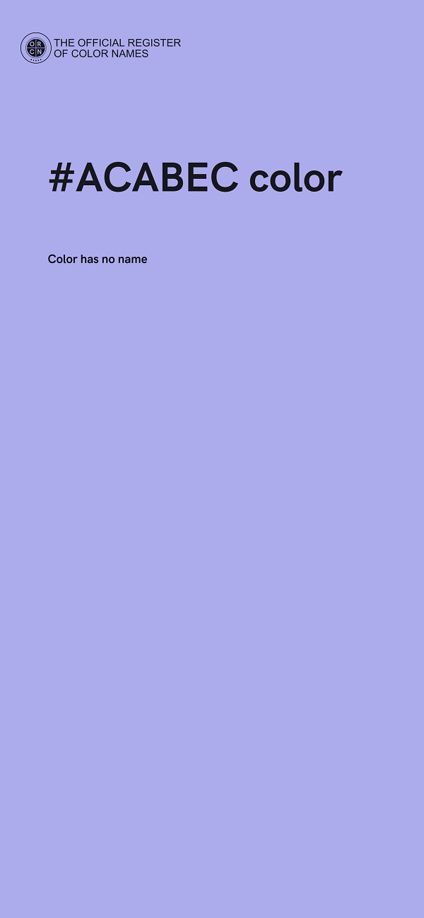 #ACABEC color image