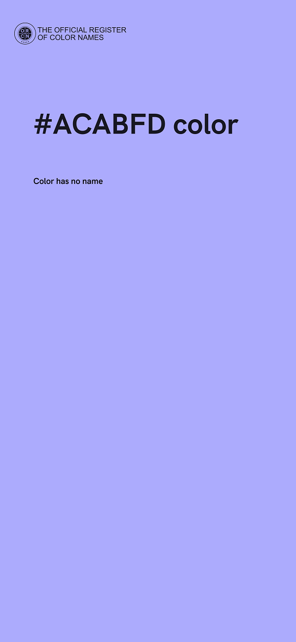 #ACABFD color image