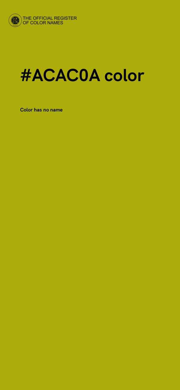 #ACAC0A color image
