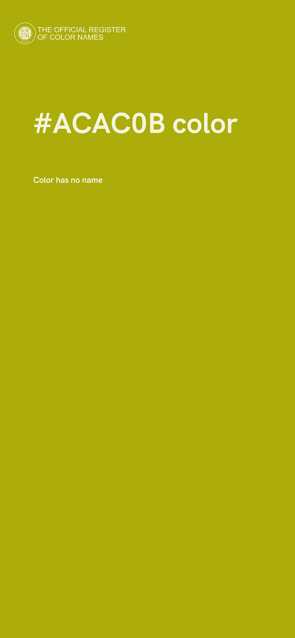 #ACAC0B color image