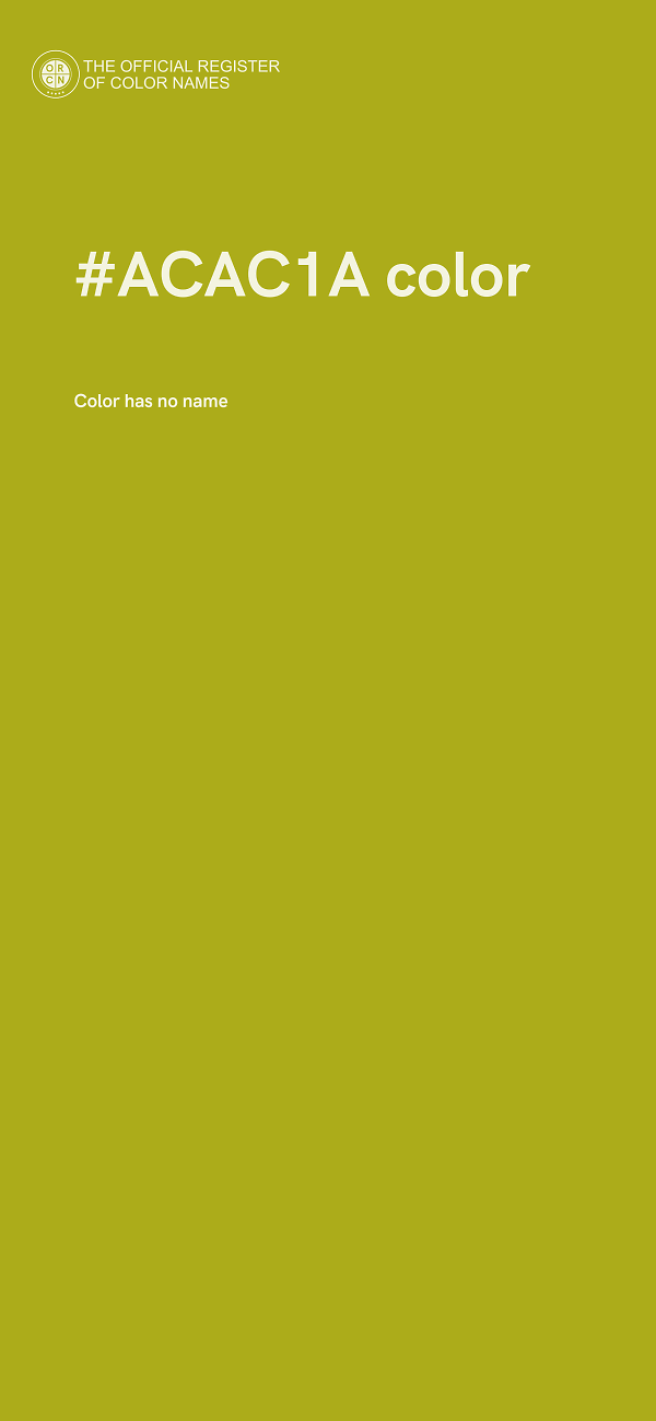 #ACAC1A color image