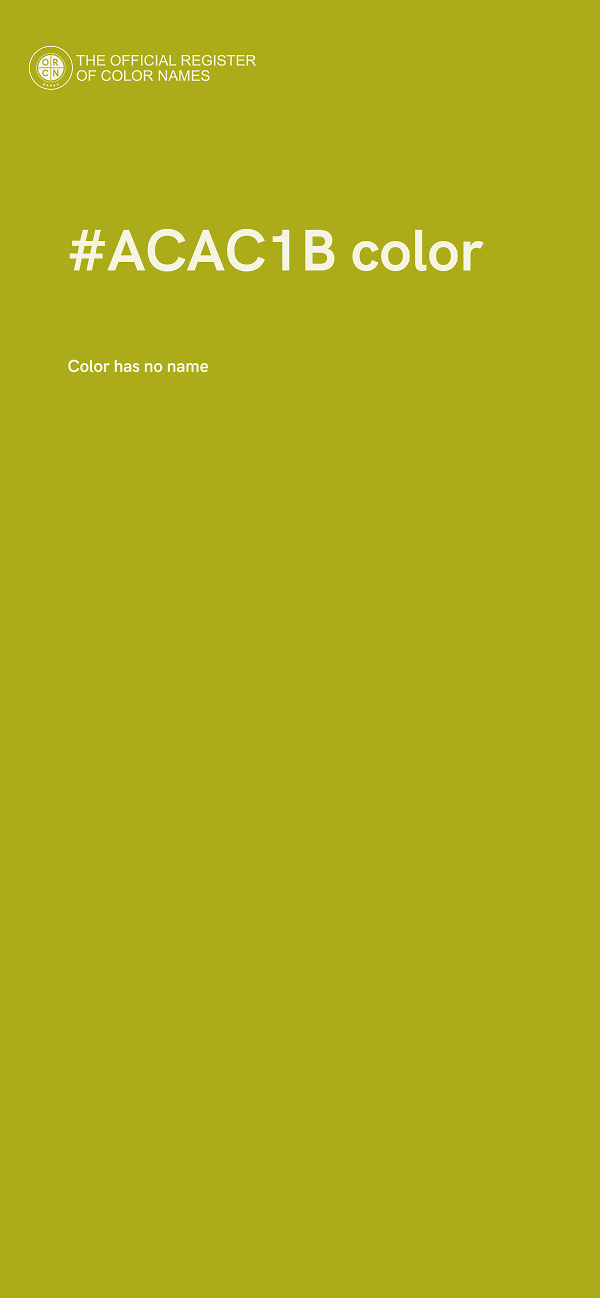 #ACAC1B color image