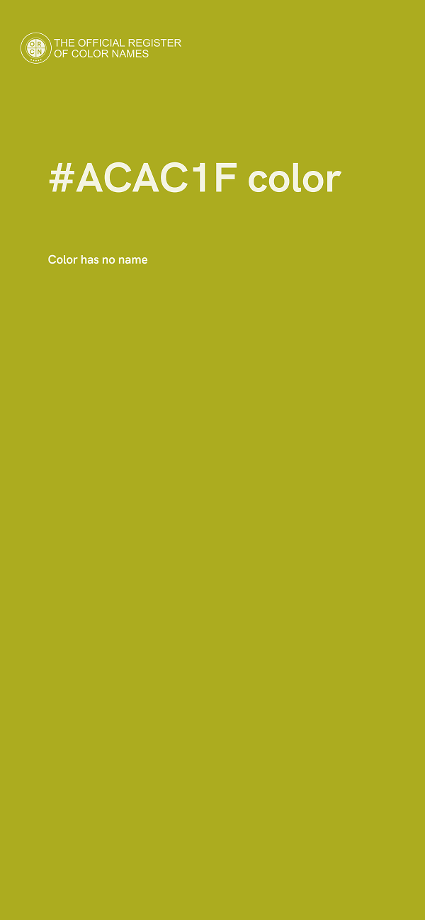 #ACAC1F color image