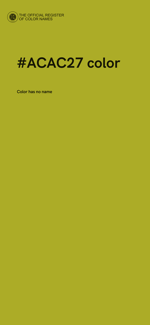 #ACAC27 color image