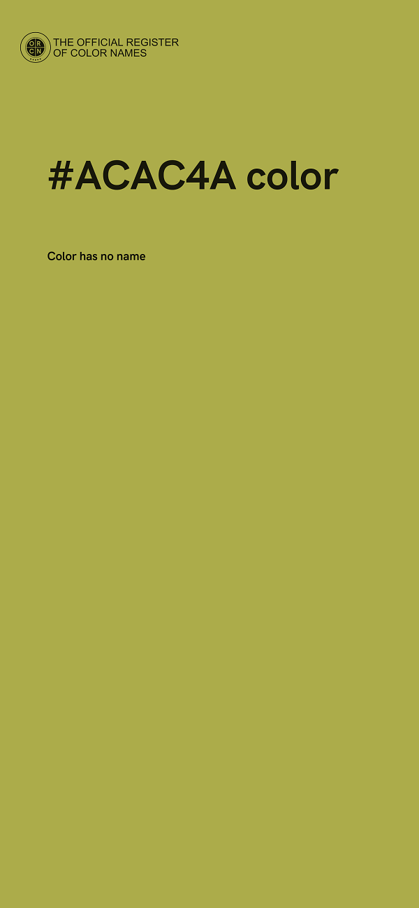 #ACAC4A color image