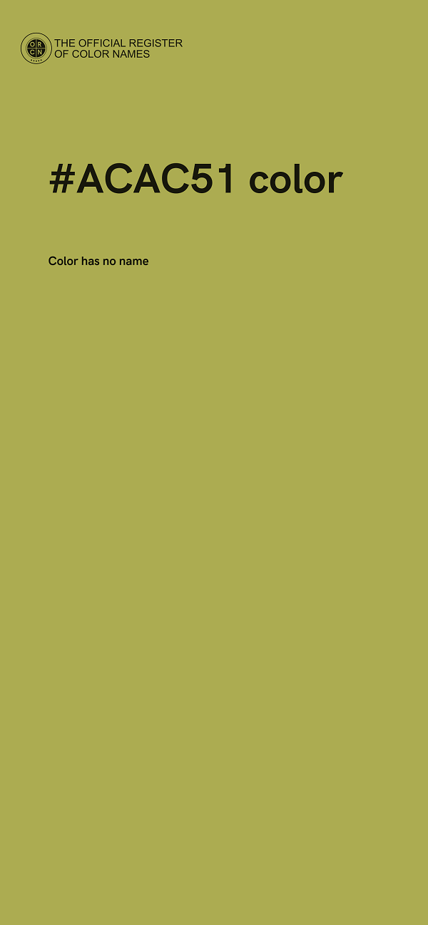 #ACAC51 color image