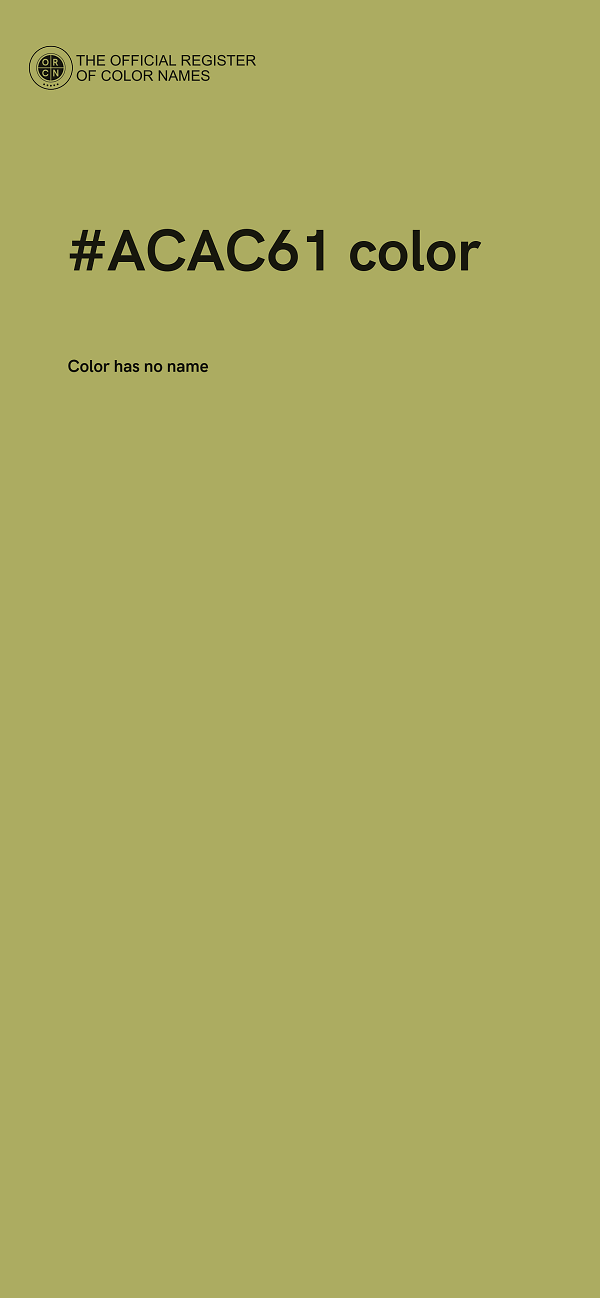 #ACAC61 color image
