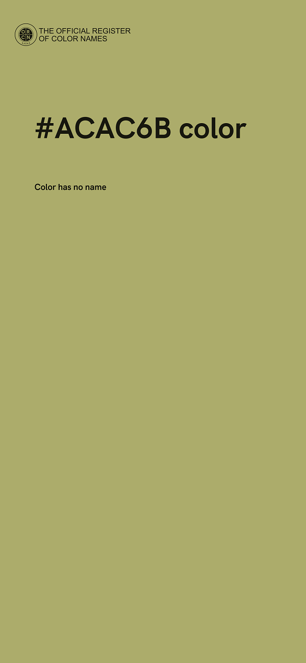 #ACAC6B color image