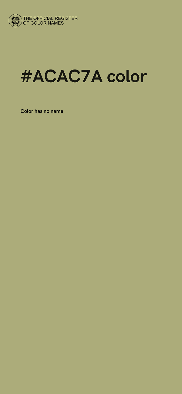#ACAC7A color image