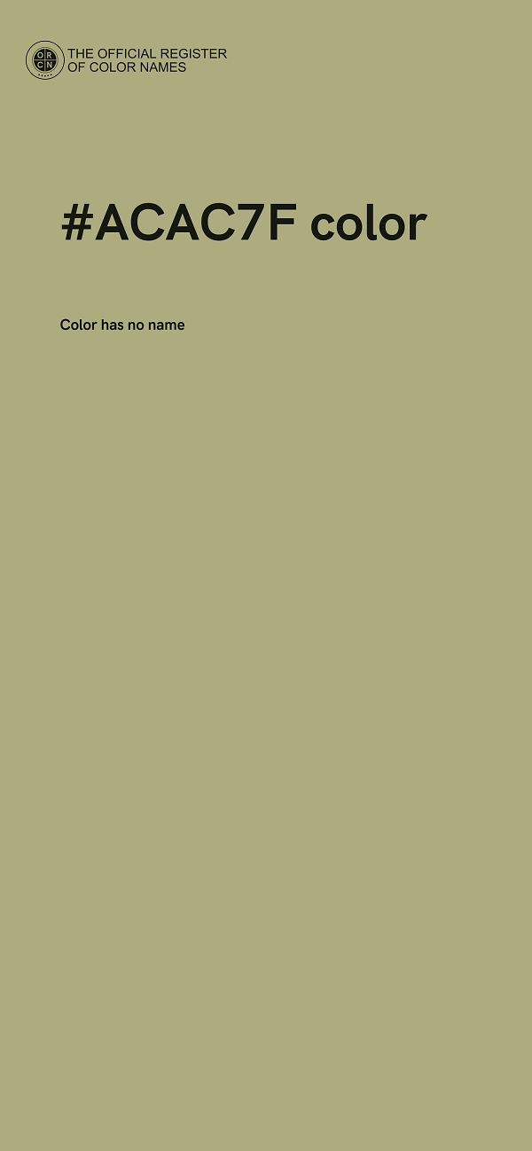 #ACAC7F color image