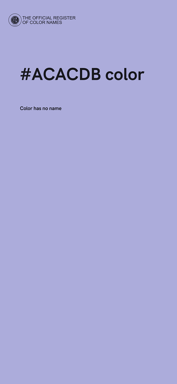 #ACACDB color image