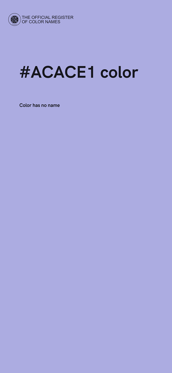 #ACACE1 color image