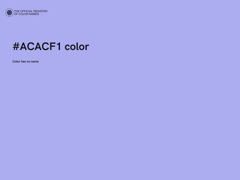 #ACACF1 color image