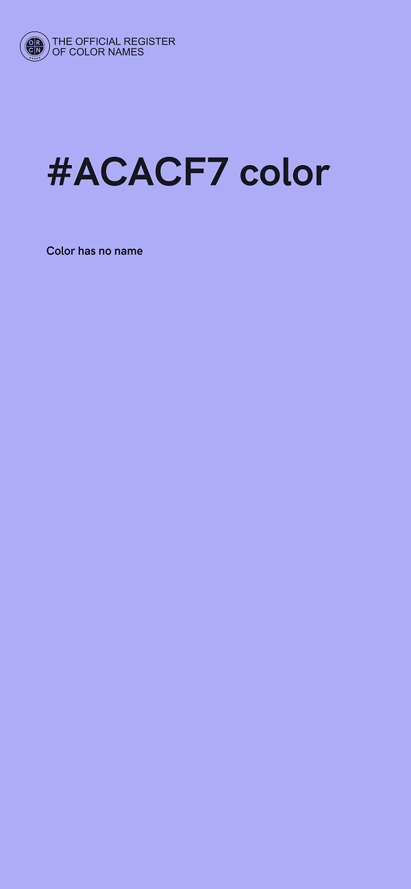 #ACACF7 color image