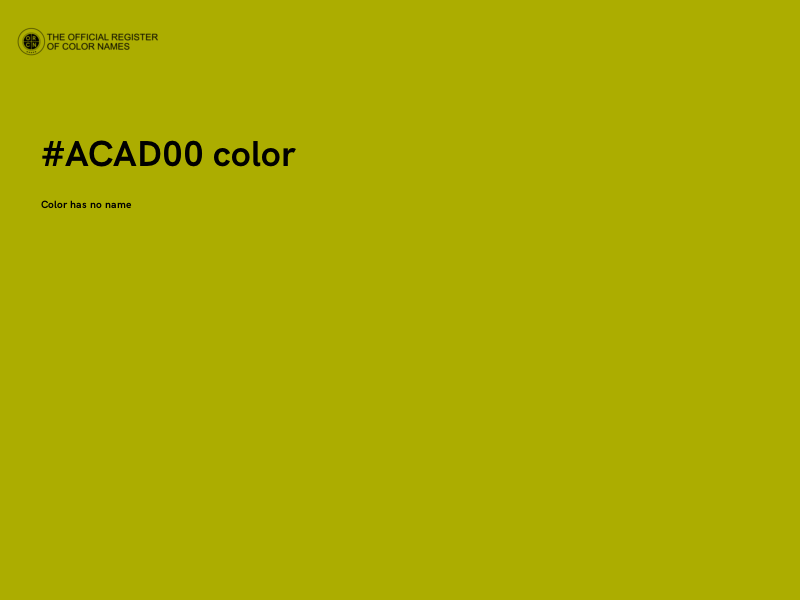 #ACAD00 color image
