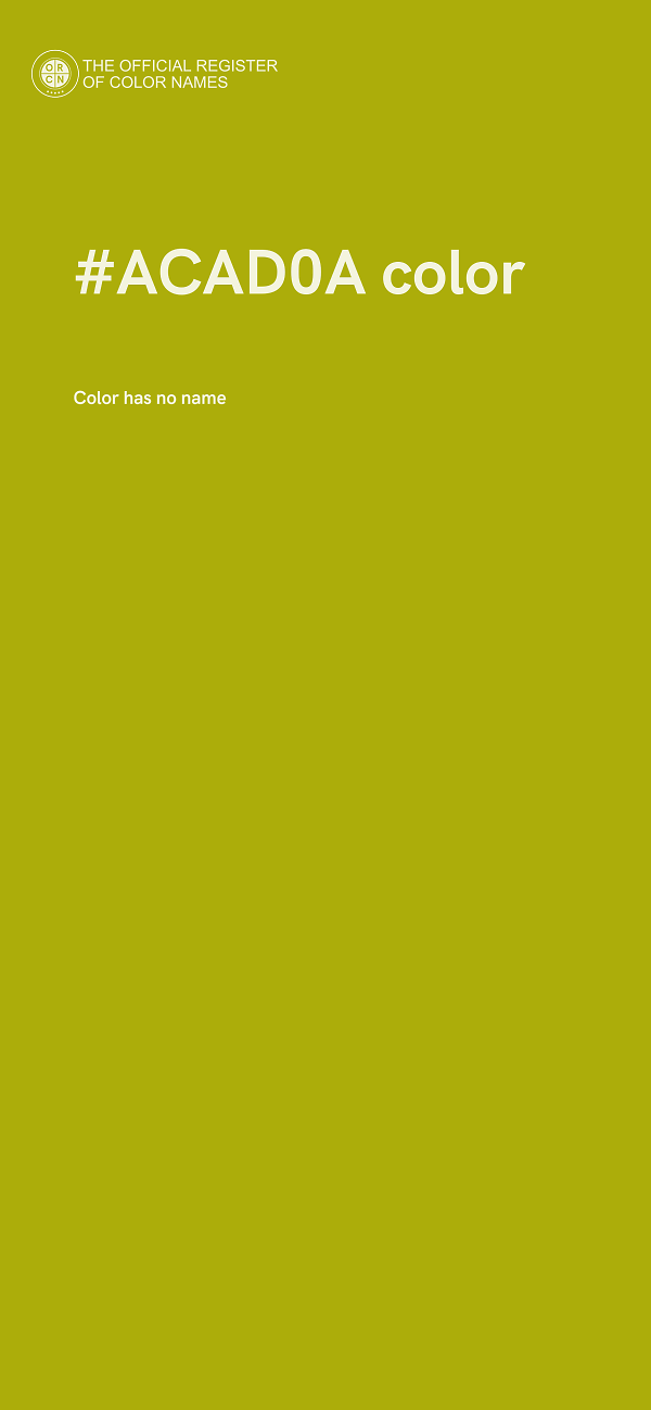 #ACAD0A color image