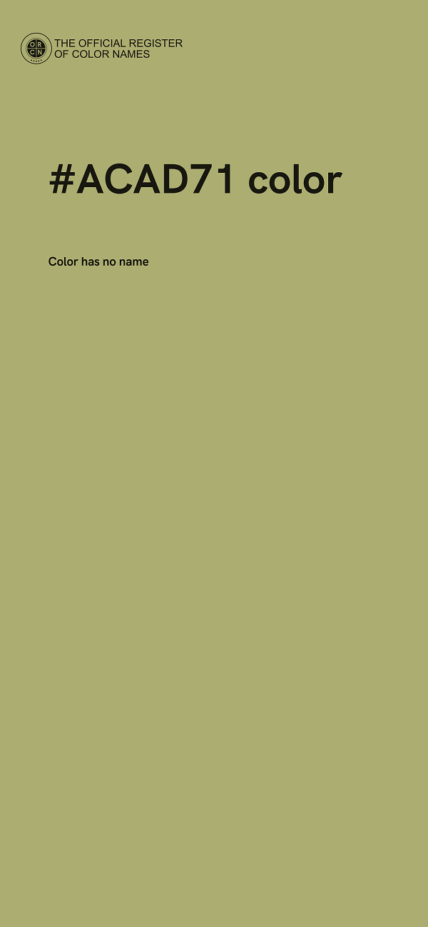 #ACAD71 color image