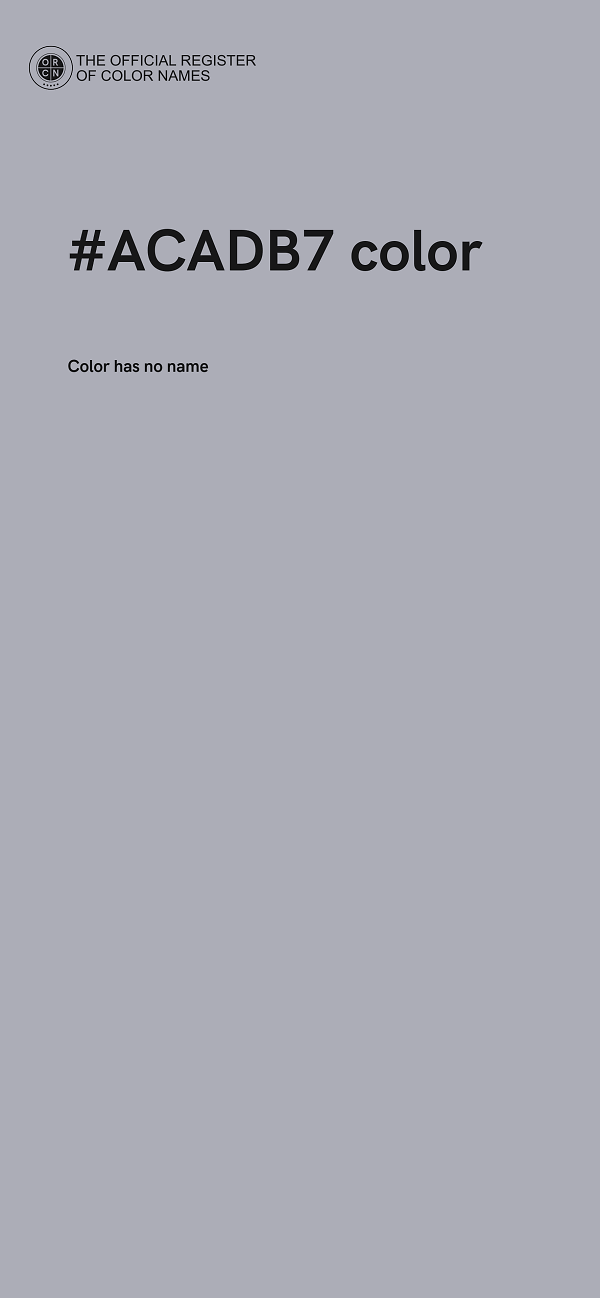 #ACADB7 color image
