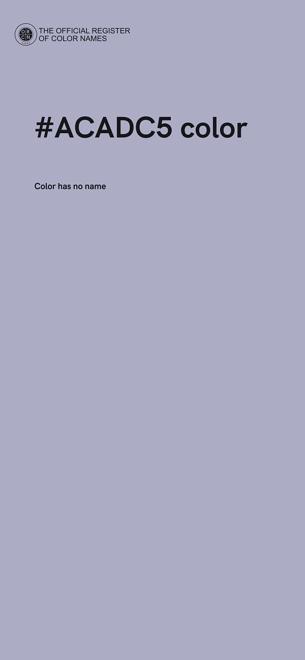 #ACADC5 color image