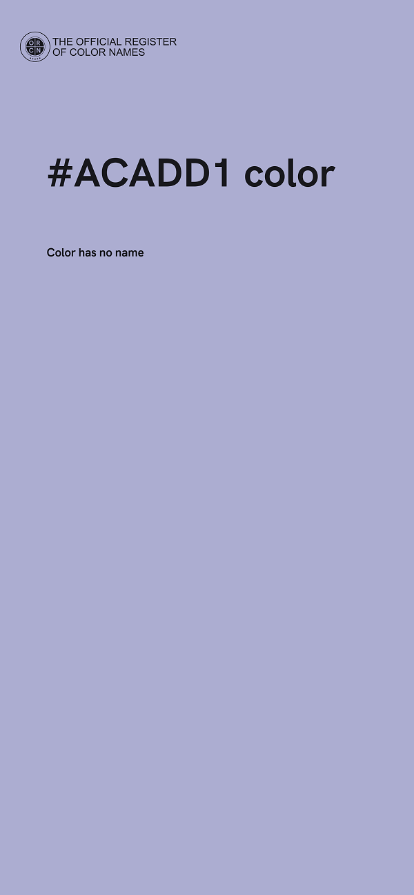 #ACADD1 color image