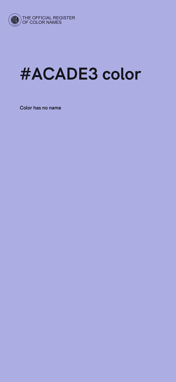 #ACADE3 color image