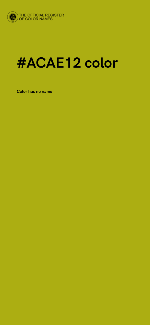 #ACAE12 color image