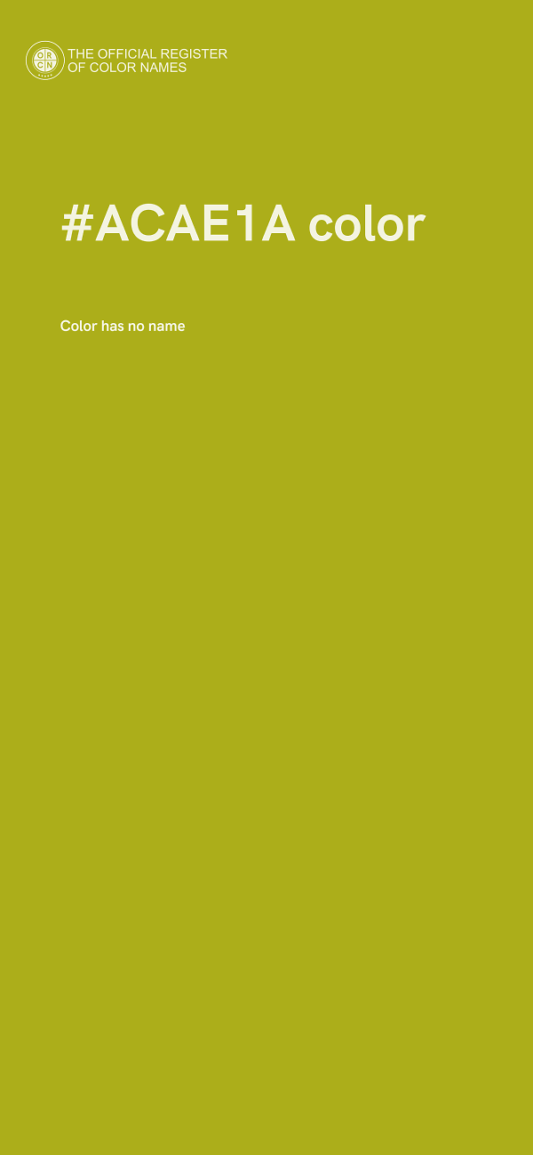#ACAE1A color image
