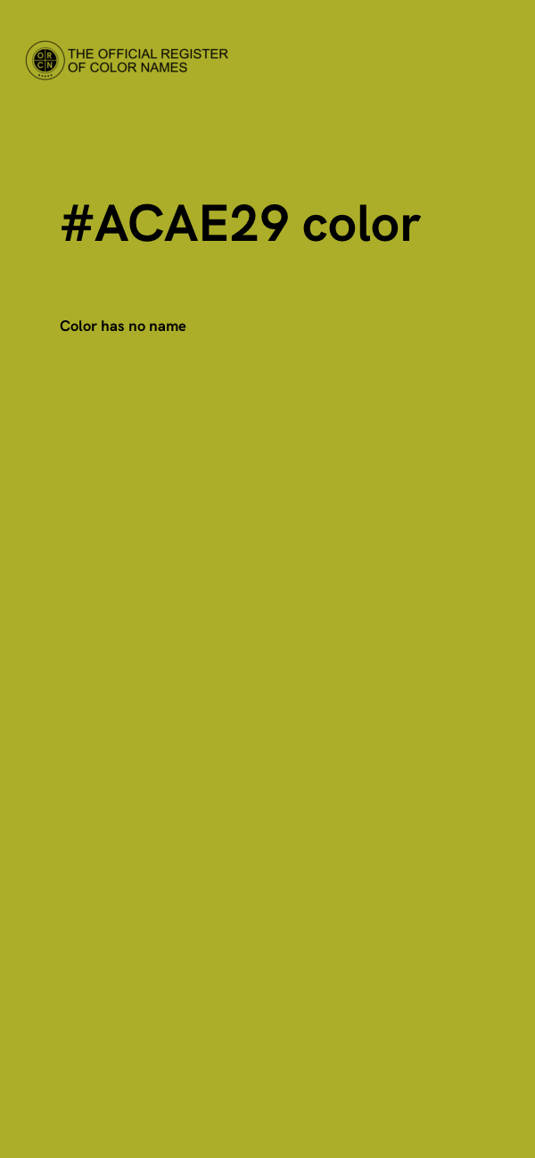 #ACAE29 color image