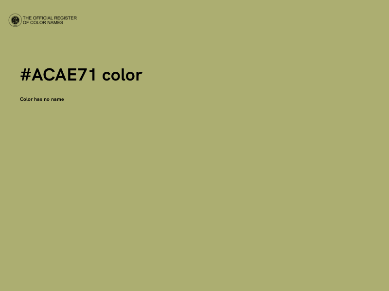 #ACAE71 color image