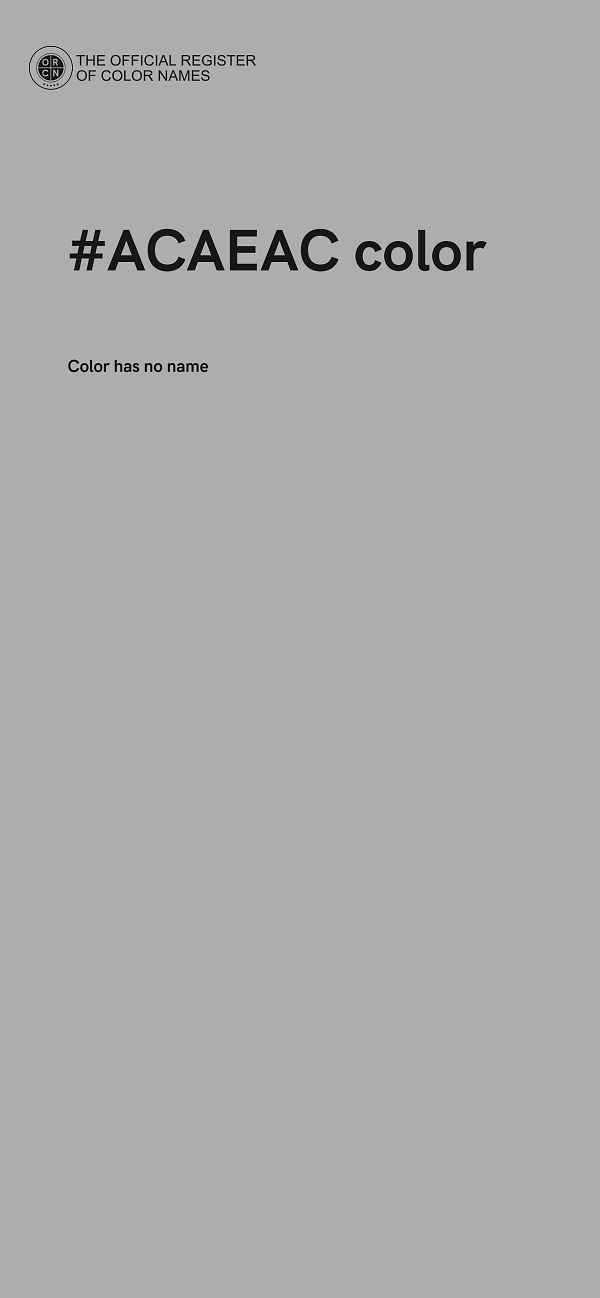 #ACAEAC color image