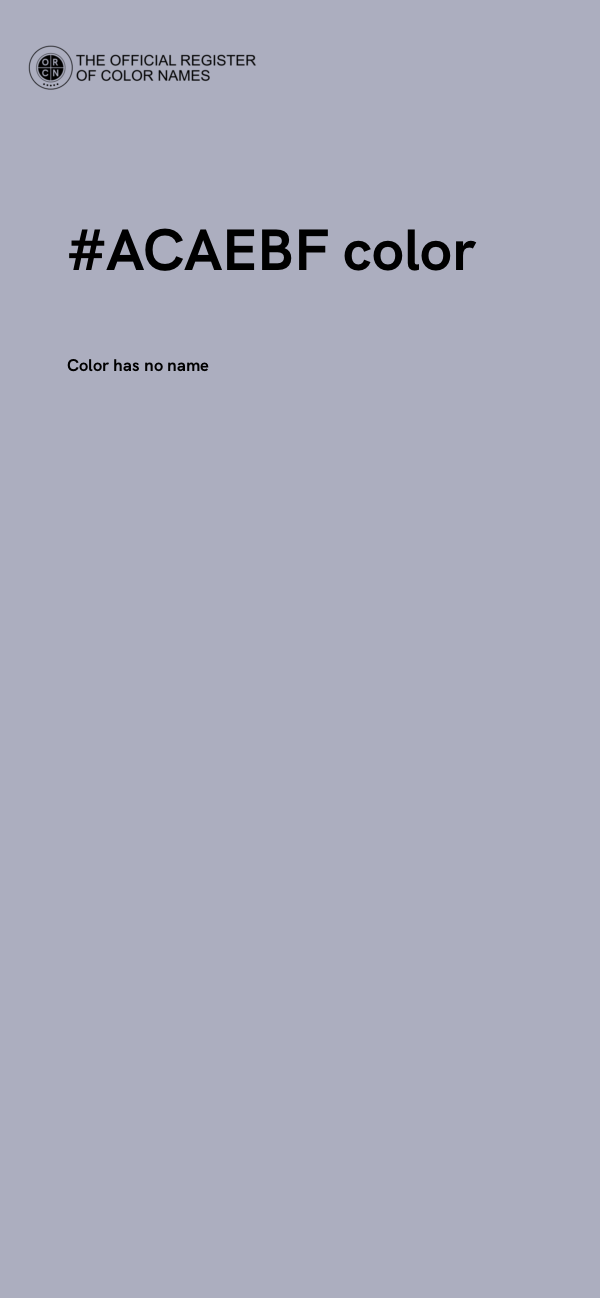 #ACAEBF color image