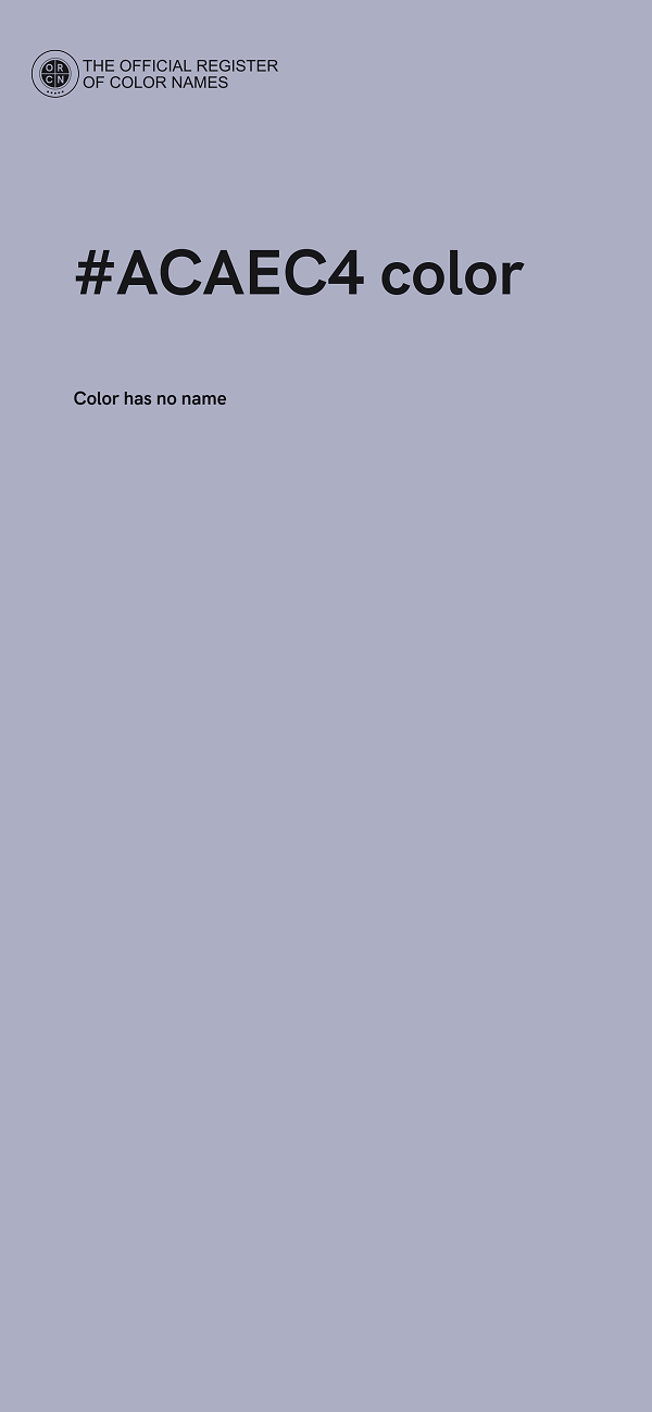 #ACAEC4 color image