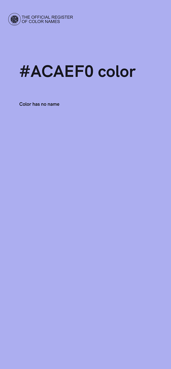 #ACAEF0 color image