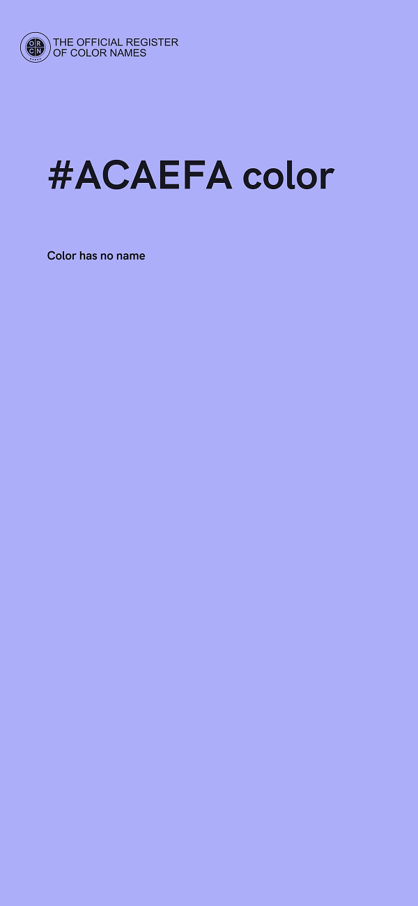 #ACAEFA color image