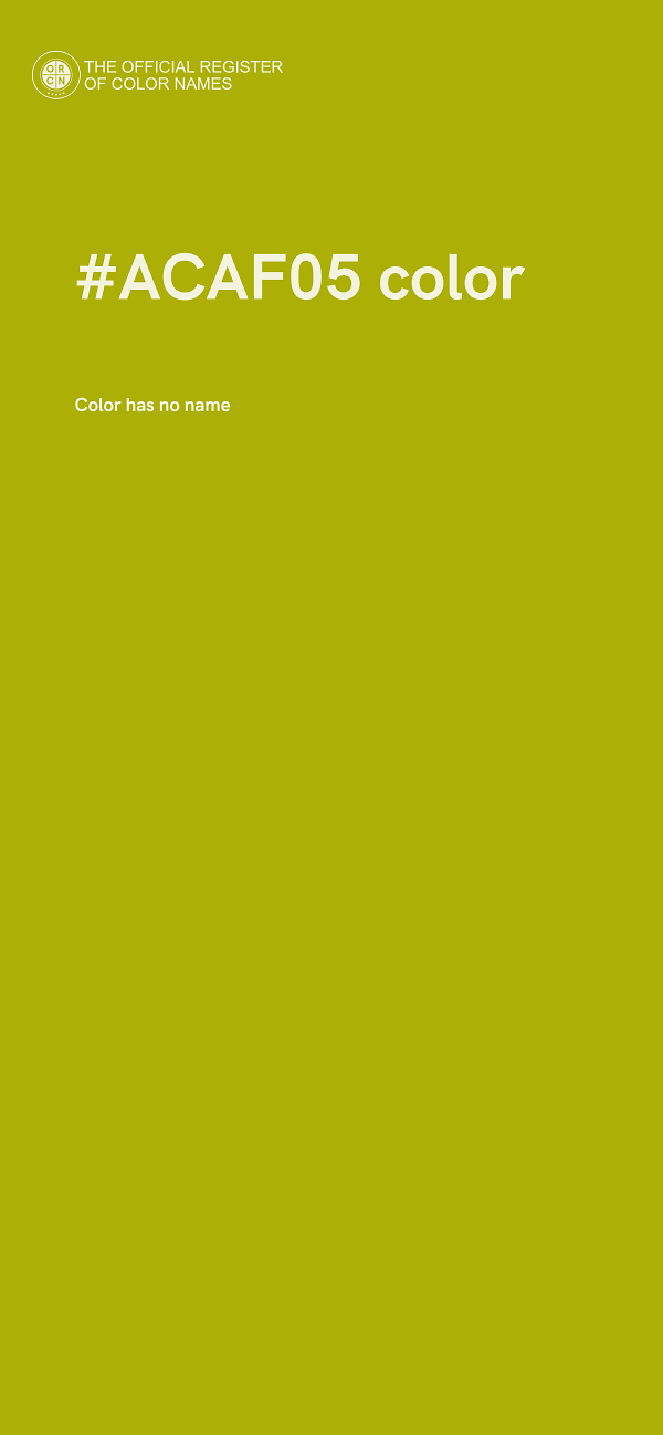#ACAF05 color image