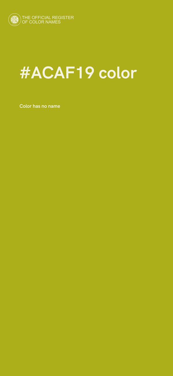 #ACAF19 color image