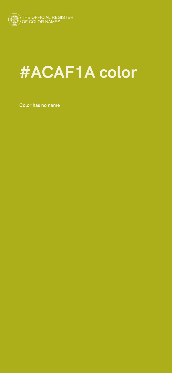 #ACAF1A color image