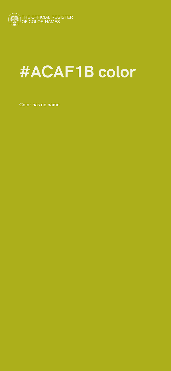 #ACAF1B color image