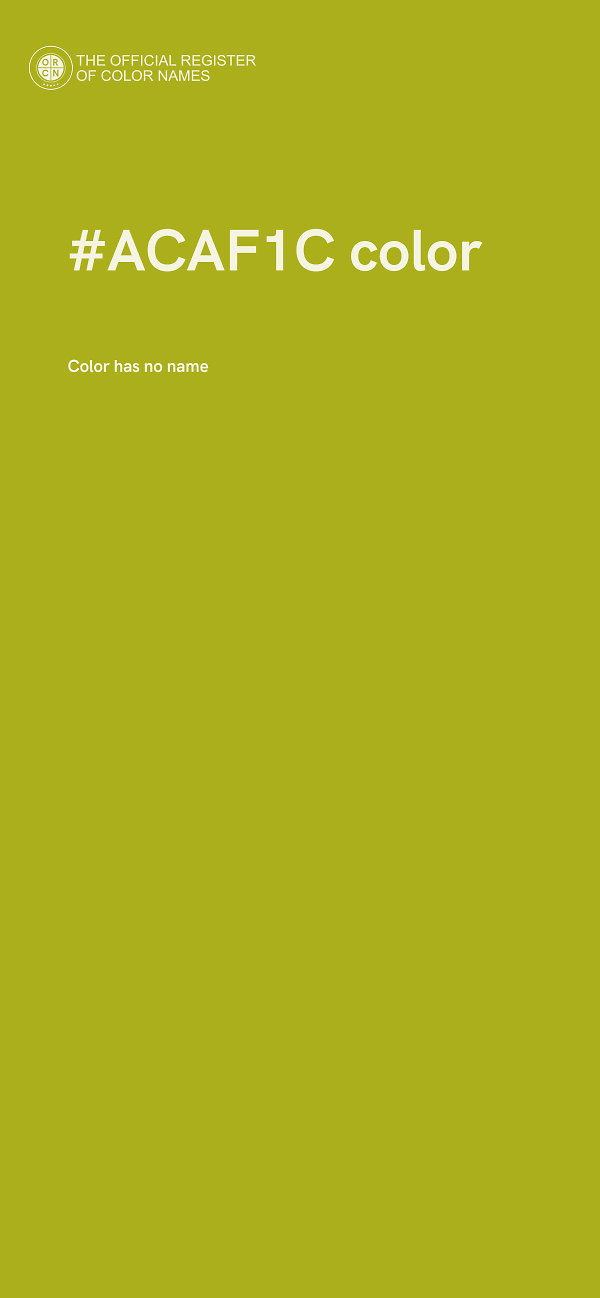 #ACAF1C color image