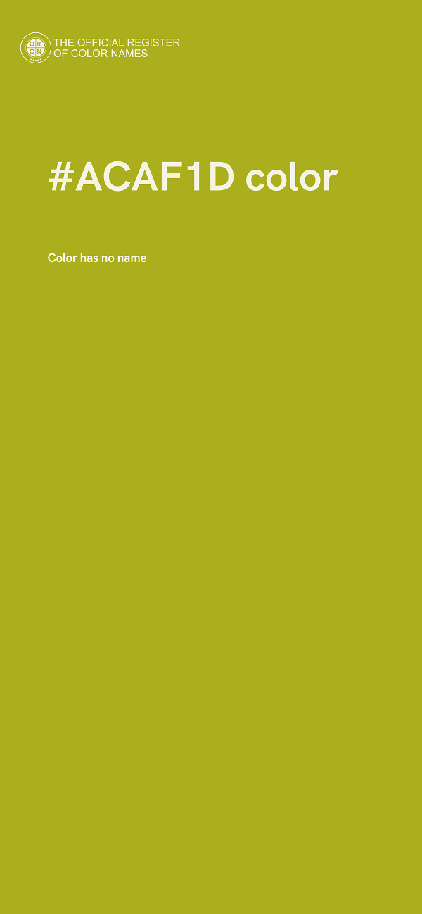 #ACAF1D color image